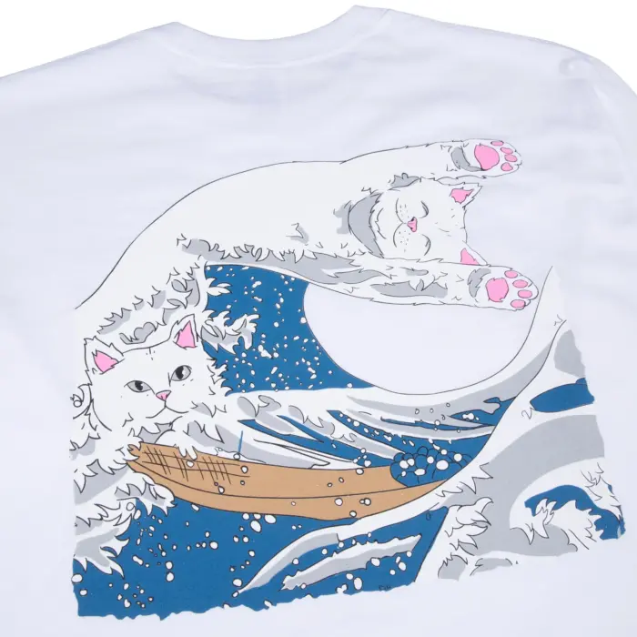 The Great Wave Of Nerm Long Sleeve (White)