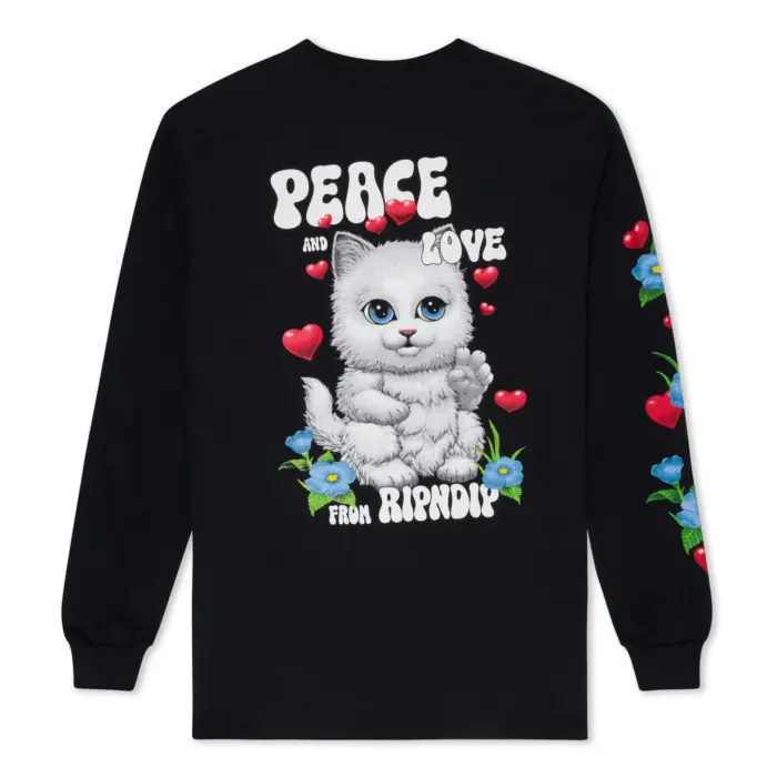 Peace Love Ripndip Long Sleeve (Black)