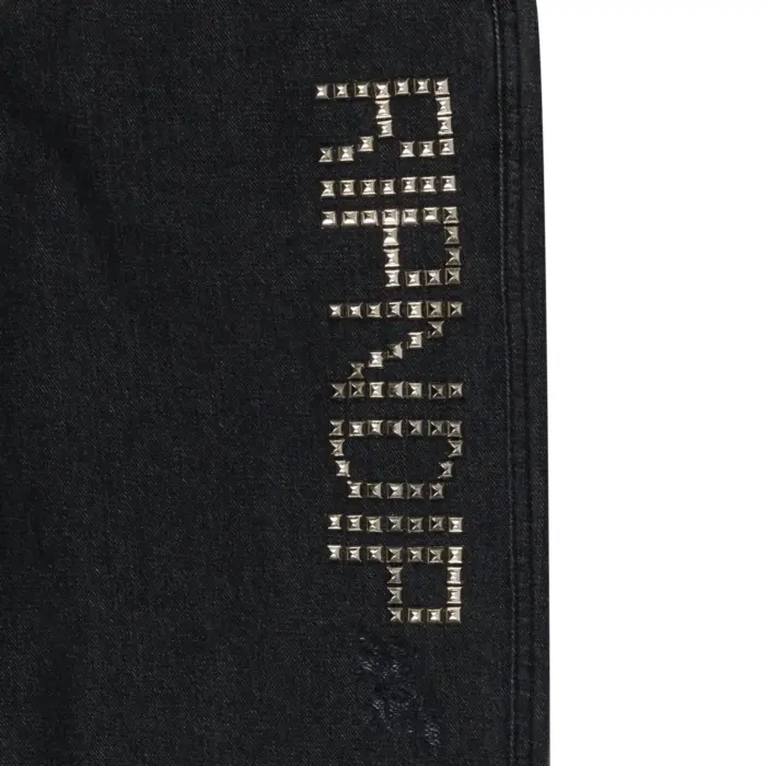 Rockstar Distressed Denim Pants (Black)